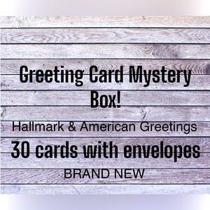 Pick your mystery mix of 30 brand new greeting cards with matching envelopes.